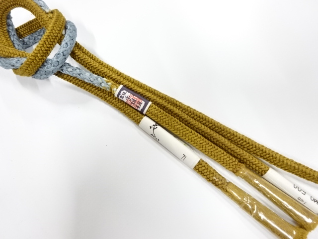 未使用品　正絹　手組帯締め